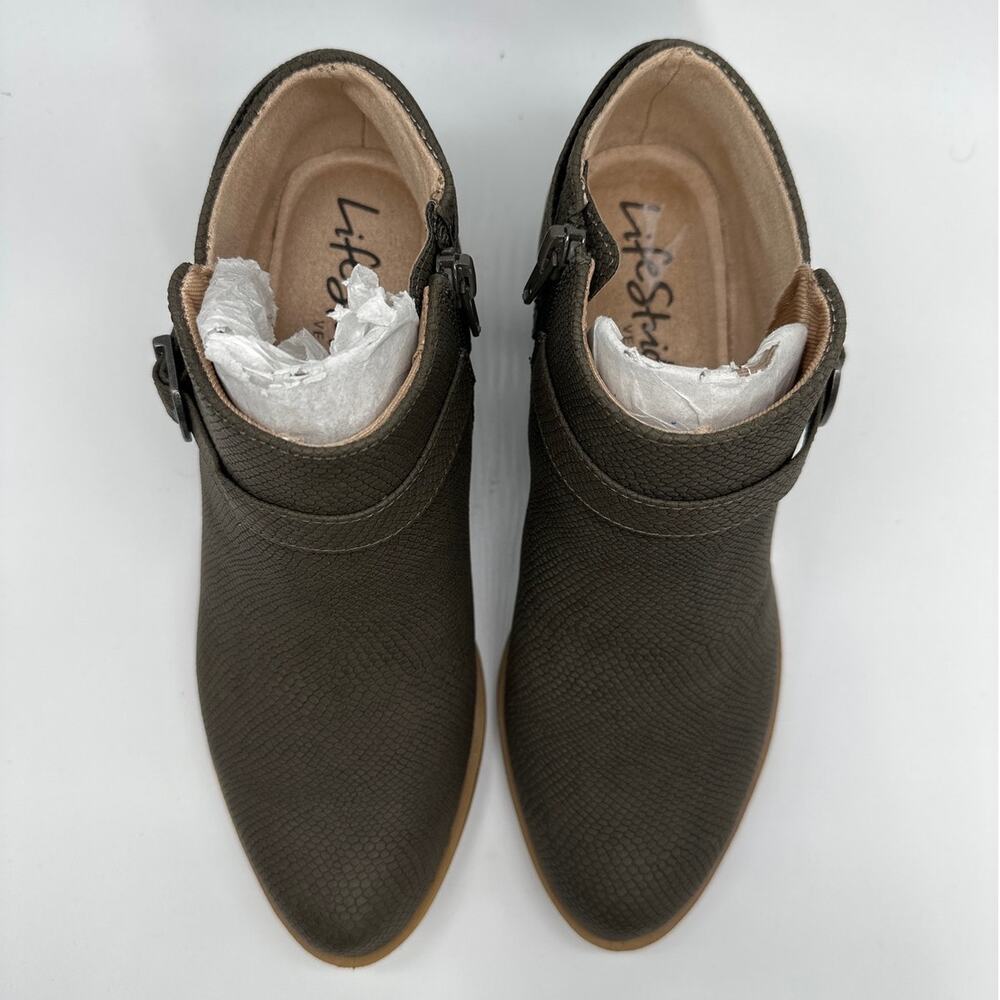 Life Stride Velocity 2.0 Alexander Shootie Shoes Ankle Boot Faux Leather Brown 7 - Picture 5 of 11